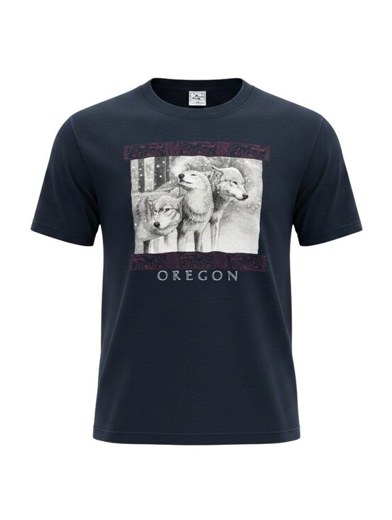 alore Other - Vintage Alore Wolf Pack Oregon Black Graphic Men's T-Shirt Sz M Single Stitch